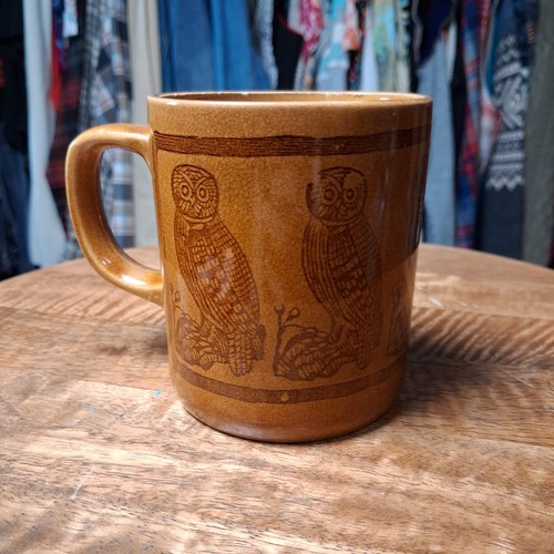 Vintage 70s brown mug - 70s, japan